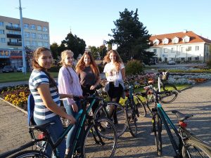 Wycieczka rowerowa wychowanków internatu