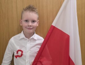 Sukces Wojciecha Kowalczyka z&nbsp;klasy 1b SP w&nbsp;Międzynarodowym Konkursie „Barwy Ojczyzny”