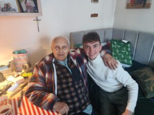 Odwiedziny u&nbsp;powstańca warszawskiego Pana Janusza Walendzika ps. Czarny